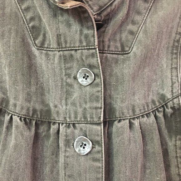 Boho Style Scandinavian Gray Jean Jacket - Picture 6 of 9
